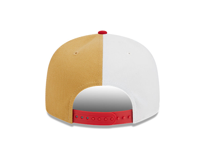 San Francisco 49ers New Era 2023 NFL Sideline 9FIFTY Snapback Hat - Gold/Scarlet