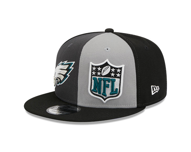 Philadelphia Eagles New Era 2023 NFL Alternate Sideline 9FIFTY Snapback Hat -Black/Gray