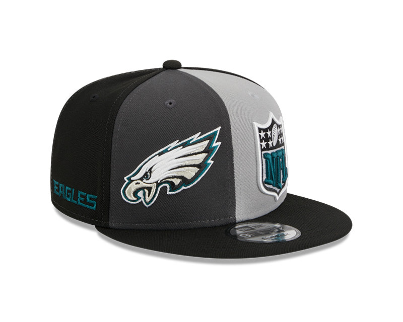 Philadelphia Eagles New Era 2023 NFL Alternate Sideline 9FIFTY Snapback Hat -Black/Gray