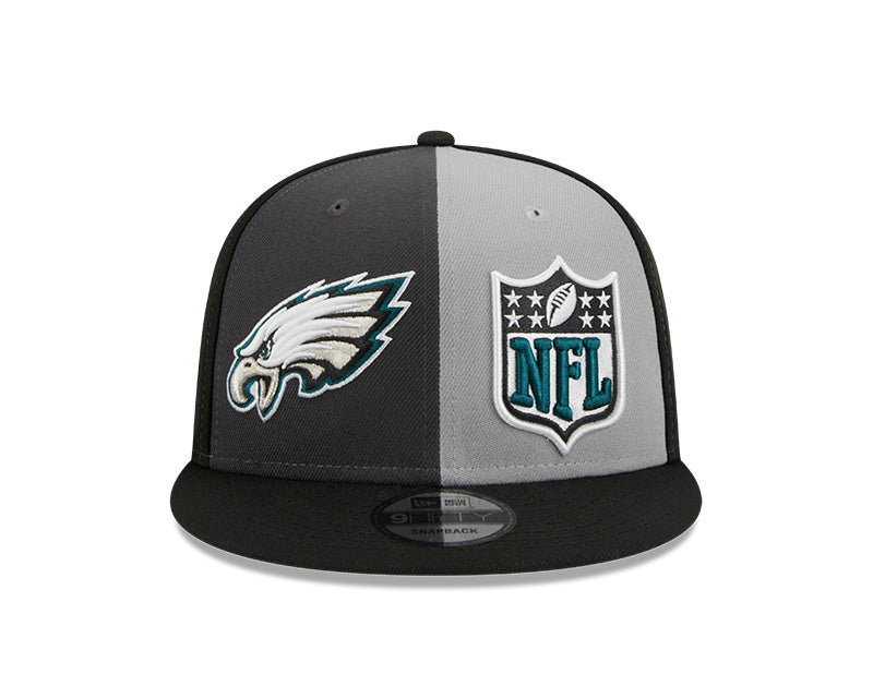 Philadelphia Eagles New Era 2023 NFL Alternate Sideline 9FIFTY Snapback Hat -Black/Gray