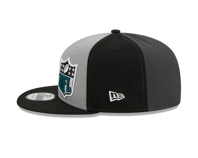 Philadelphia Eagles New Era 2023 NFL Alternate Sideline 9FIFTY Snapback Hat -Black/Gray