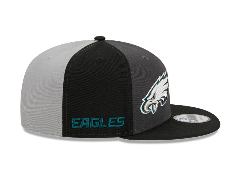 Philadelphia Eagles New Era 2023 NFL Alternate Sideline 9FIFTY Snapback Hat -Black/Gray