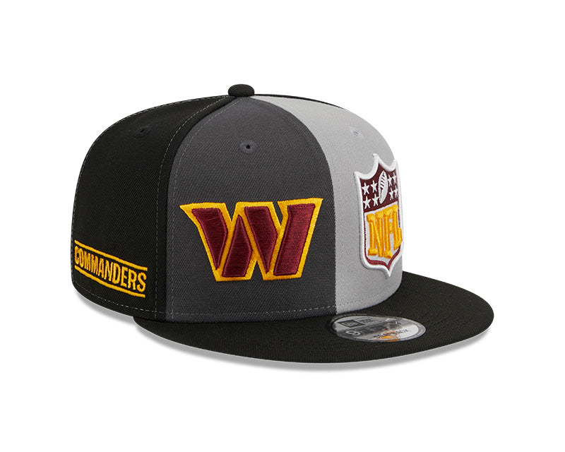 Washington Commanders New Era 2023 NFL Alternate Sideline 9FIFTY Snapback Hat - Black/Gray