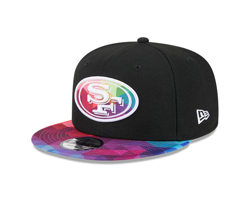 San Francisco 49ers New Era 2023 NFL Crucial Catch 9Fifty Snapback Hat - Black/Pink