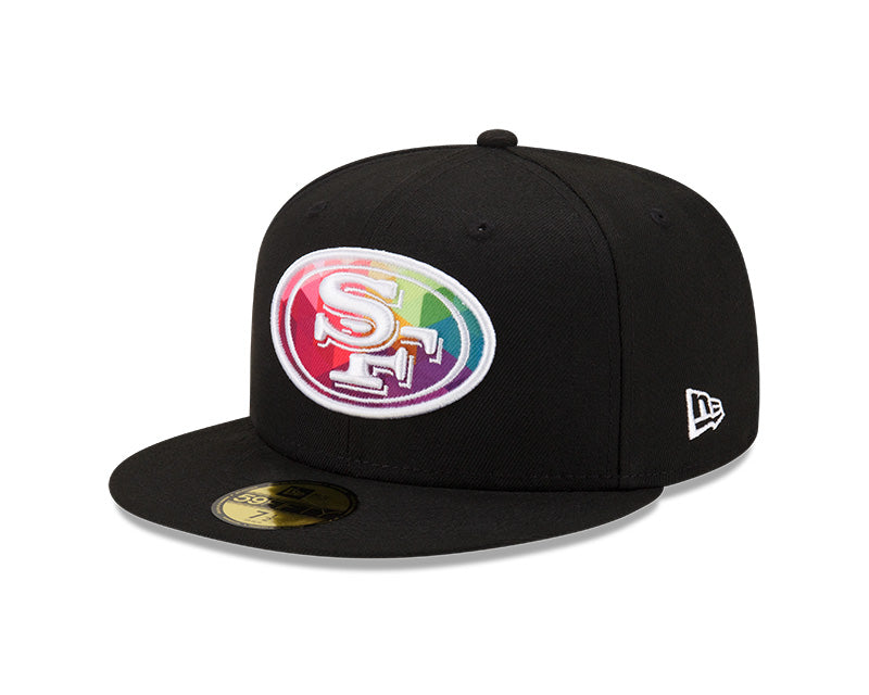 San Francisco 49ers New Era 2023 NFL Crucial Catch 59FIFTY Fitted Hat - Black/Pink