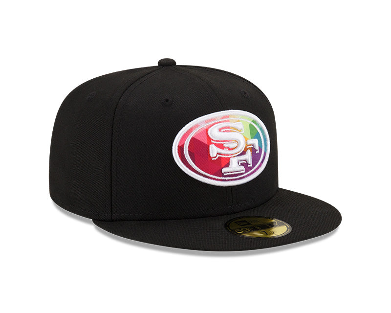 San Francisco 49ers New Era 2023 NFL Crucial Catch 59FIFTY Fitted Hat - Black/Pink