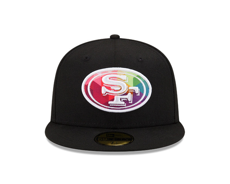 San Francisco 49ers New Era 2023 NFL Crucial Catch 59FIFTY Fitted Hat - Black/Pink