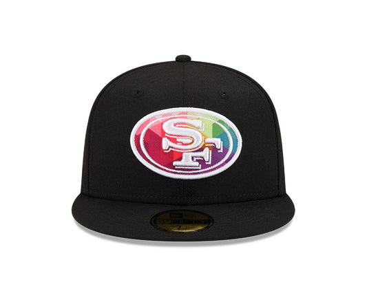 San Francisco 49ers New Era 2023 NFL Crucial Catch 59FIFTY Fitted Hat - Black/Pink