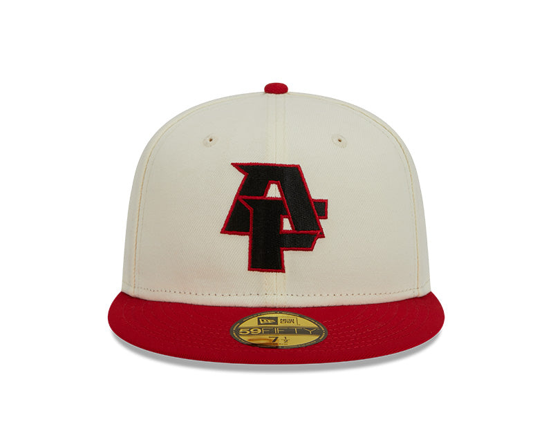 Atlanta Falcons New Era CITY ORIGINALS 59Fifty Fitted Hat - Chrome/Red