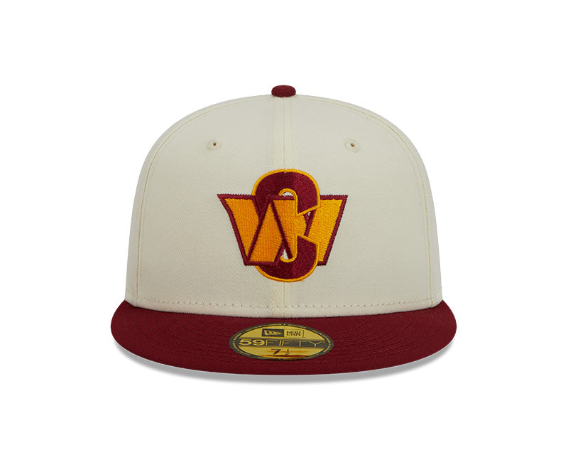 Washington Commanders New Era CITY ORIGINALS 59Fifty Fitted Hat - Chrome/Burgundy