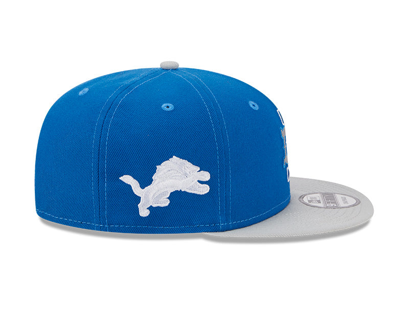 Detroit Lions New Era CITY ORIGINALS 9Fifty Snapback Hat - Lt.Blue/Gray