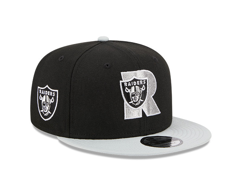 Las Vegas Raiders New Era CITY ORIGINALS 9Fifty Snapback Hat - Black/Gray