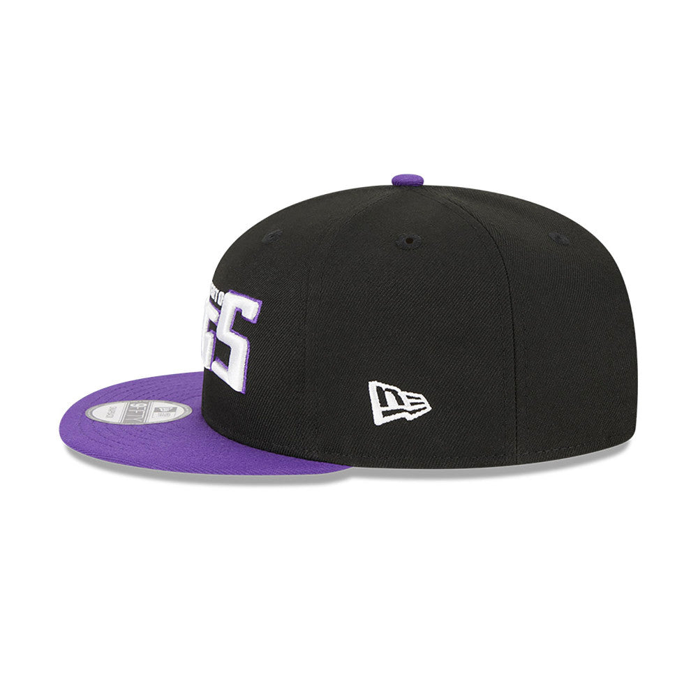 Sacramento Kings New Era Jersey Hook Statement Edition 9FIFTY Snapback Hat - Black/Purple