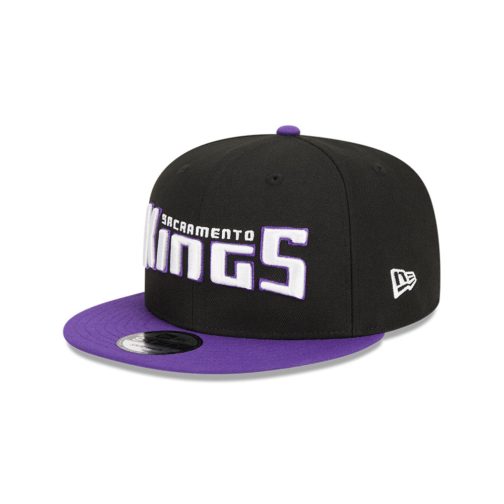 Sacramento Kings New Era Jersey Hook Statement Edition 9FIFTY Snapback Hat - Black/Purple