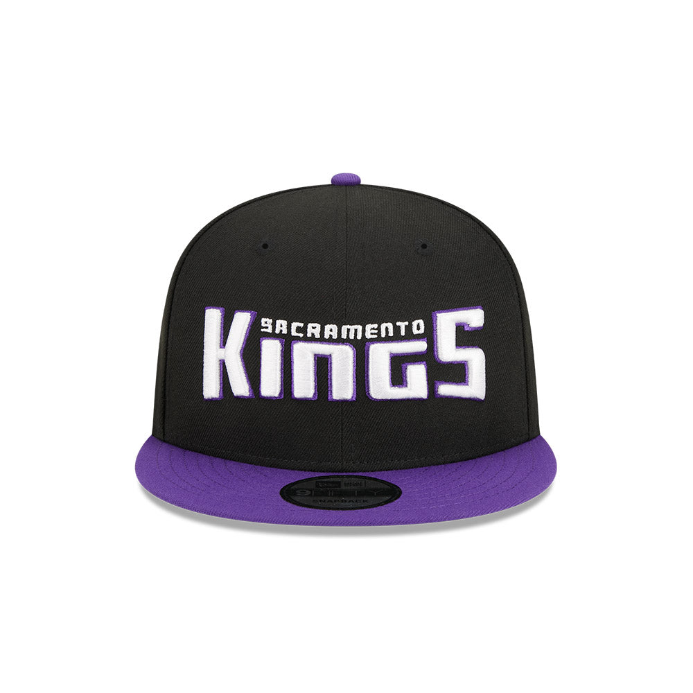 Sacramento Kings New Era Jersey Hook Statement Edition 9FIFTY Snapback Hat - Black/Purple