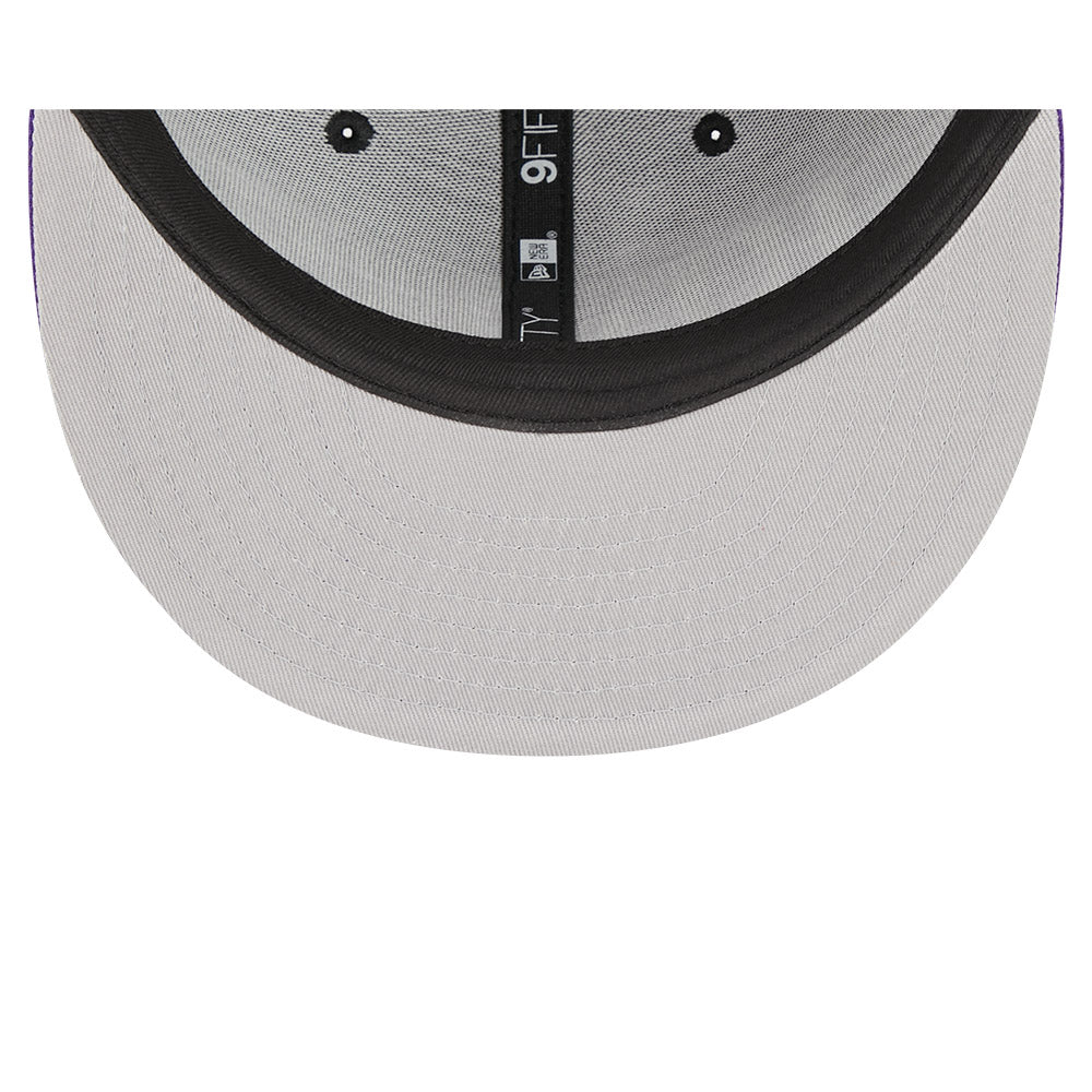 Sacramento Kings New Era Jersey Hook Statement Edition 9FIFTY Snapback Hat - Black/Purple