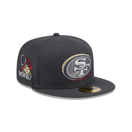 San Francisco 49ers New Era 2024 NFL Draft On-Stage 59FIFTY Fitted Hat - Graphite