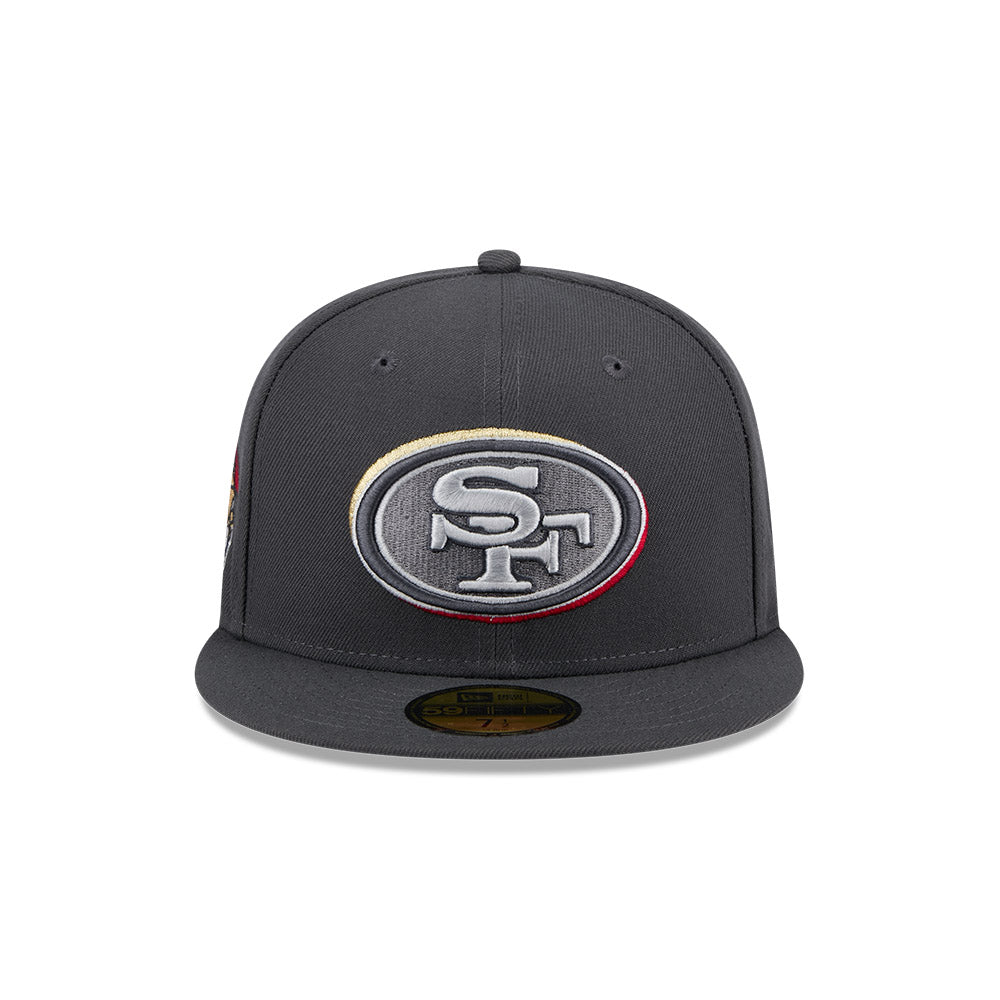 San Francisco 49ers New Era 2024 NFL Draft On-Stage 59FIFTY Fitted Hat - Graphite