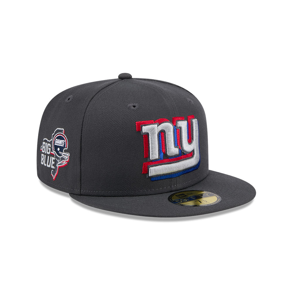 New York Giants New Era 2024 NFL Draft On-Stage 59FIFTY Fitted Hat - Graphite