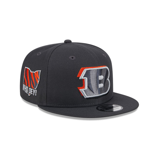 Cincinnati Bengals New Era 2024 NFL Draft 9FIFTY Snapback Hat - Graphite