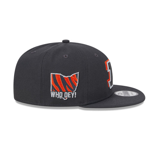 Cincinnati Bengals New Era 2024 NFL Draft 9FIFTY Snapback Hat - Graphite