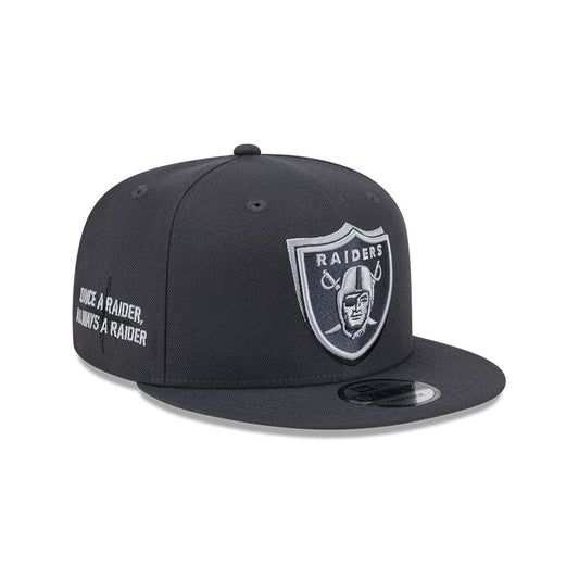 Las Vegas Raiders New Era 2024 NFL Draft 9FIFTY Snapback Hat - Graphite