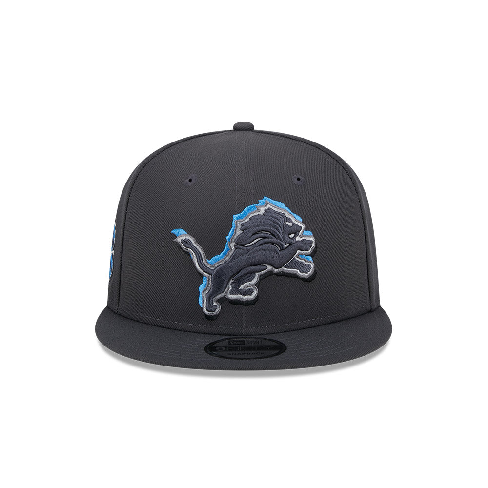 Detroit Lions New Era 2024 NFL Draft 9FIFTY Snapback Hat - Graphite