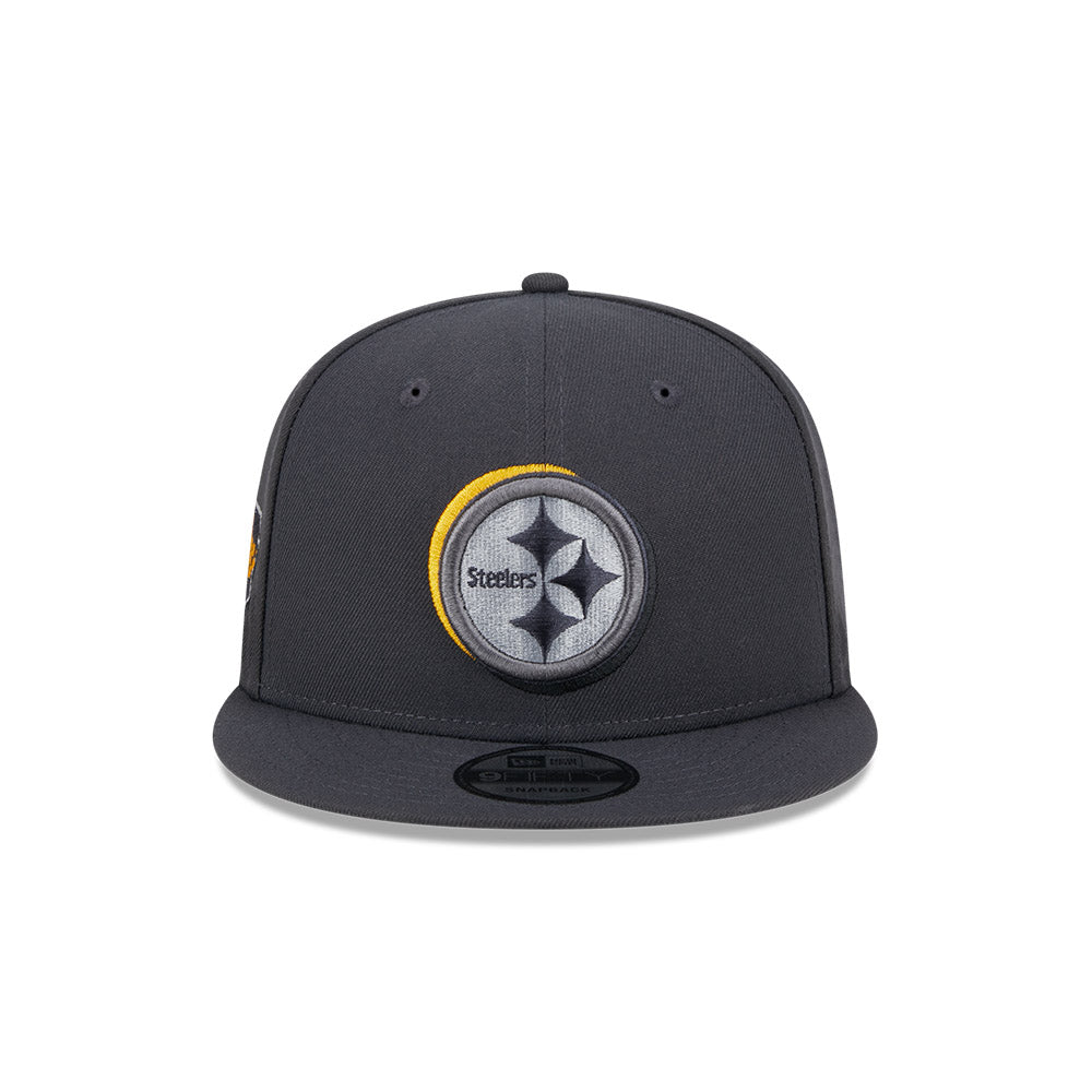 Pittsburgh Steelers New Era 2024 NFL Draft 9FIFTY Snapback Hat - Graphite