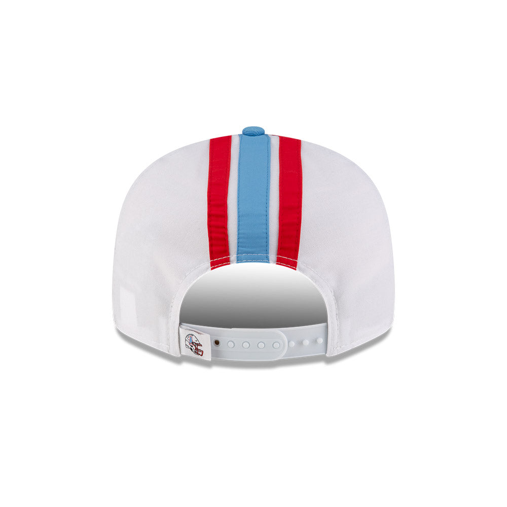 Houston Oilers New Era THROWBACK HELMET 9Fifty Snapback Hat - White/Sky