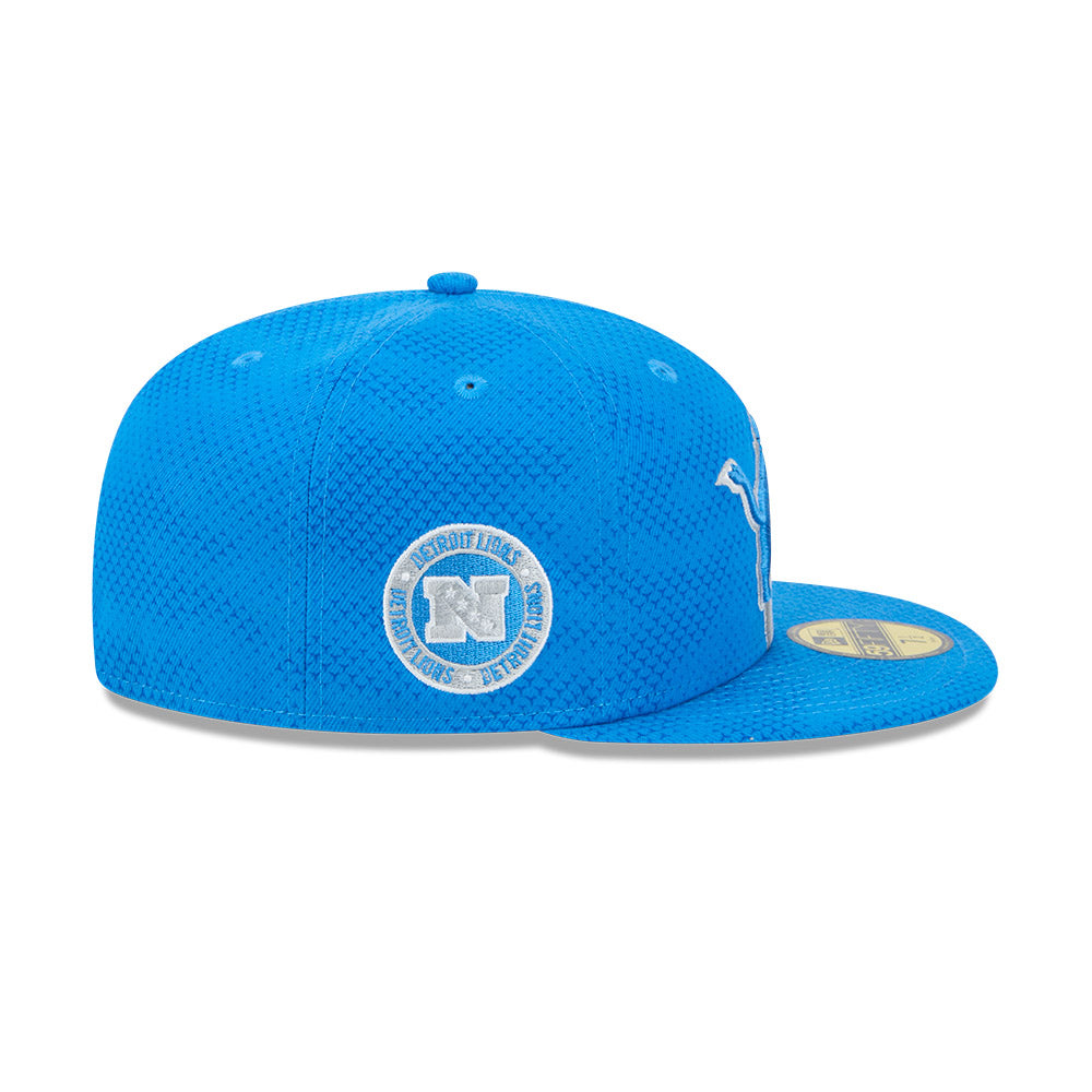 Detroit Lions New Era 2024 Sideline 59FIFTY Fitted Hat - Light Blue
