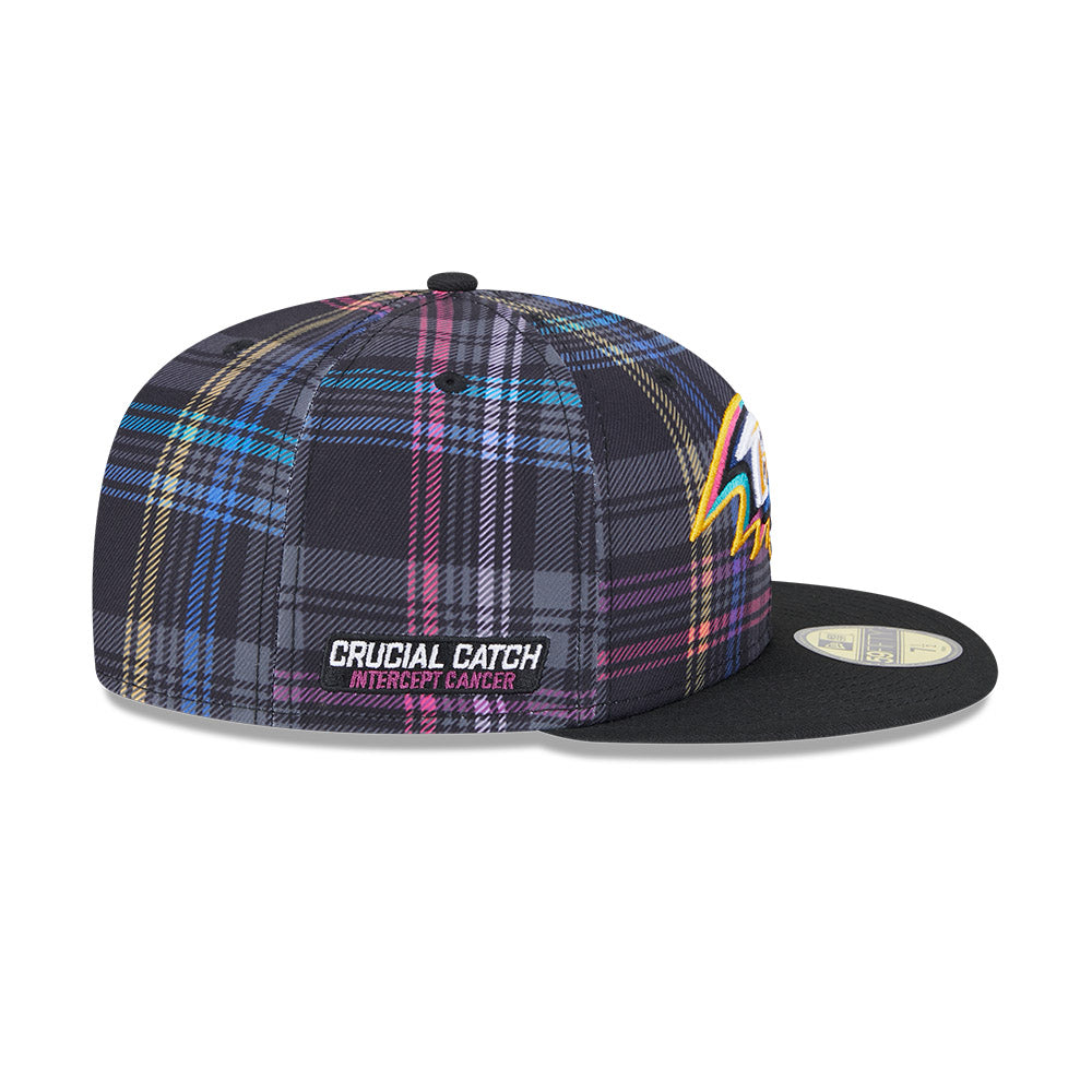 Baltimore Ravens New Era 2024 NFL Crucial Catch 59FIFTY Fitted Hat - Black/Pink