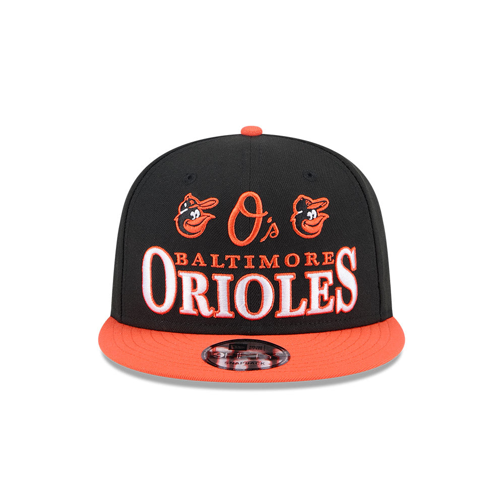 Balitmore Orioles New Era ARCHIVE 9Fifty Snapback Hat - Black/Orange