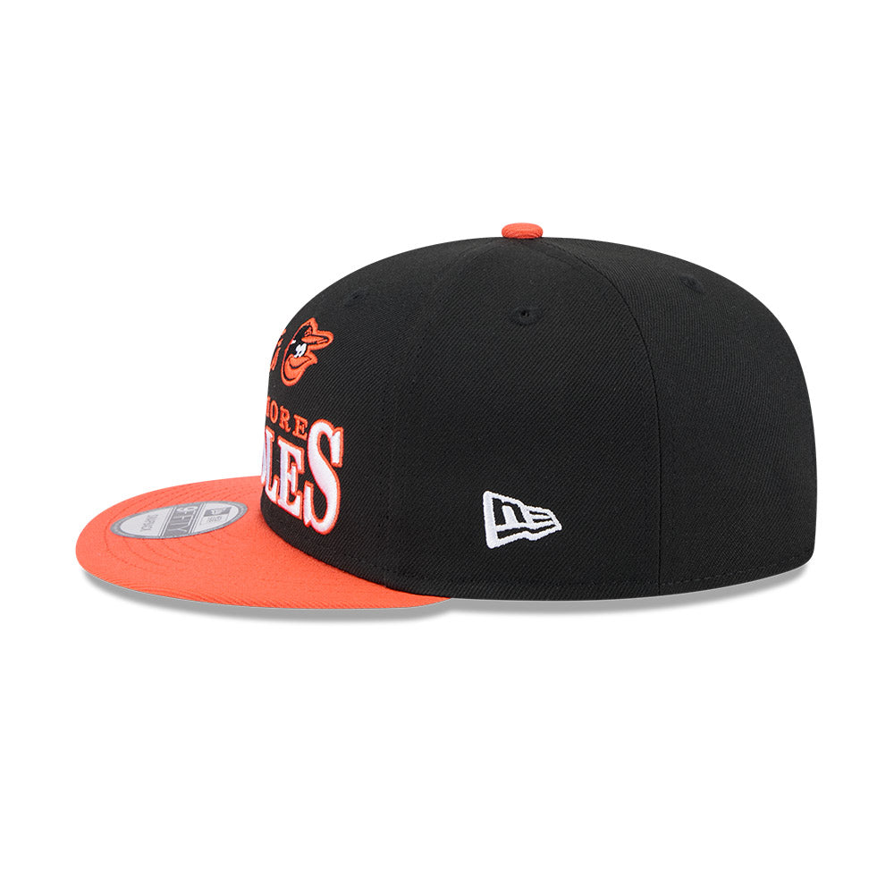 Balitmore Orioles New Era ARCHIVE 9Fifty Snapback Hat - Black/Orange