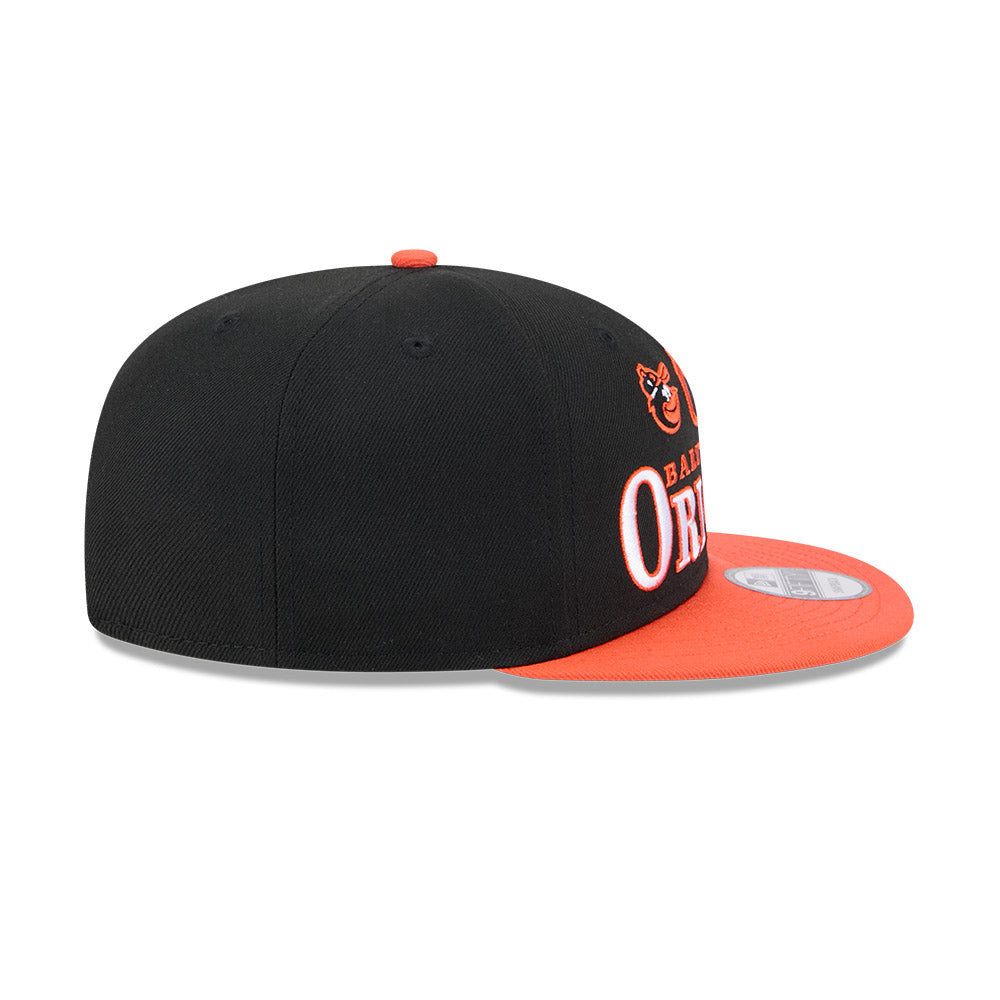 Balitmore Orioles New Era ARCHIVE 9Fifty Snapback Hat - Black/Orange