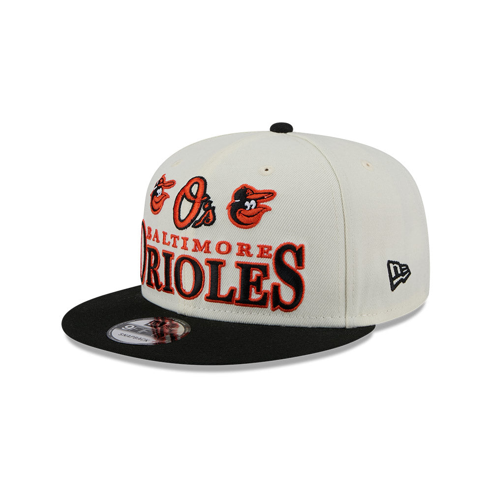 Balitmore Orioles New Era ARCHIVE 9Fifty Snapback Hat - Chrome/Black