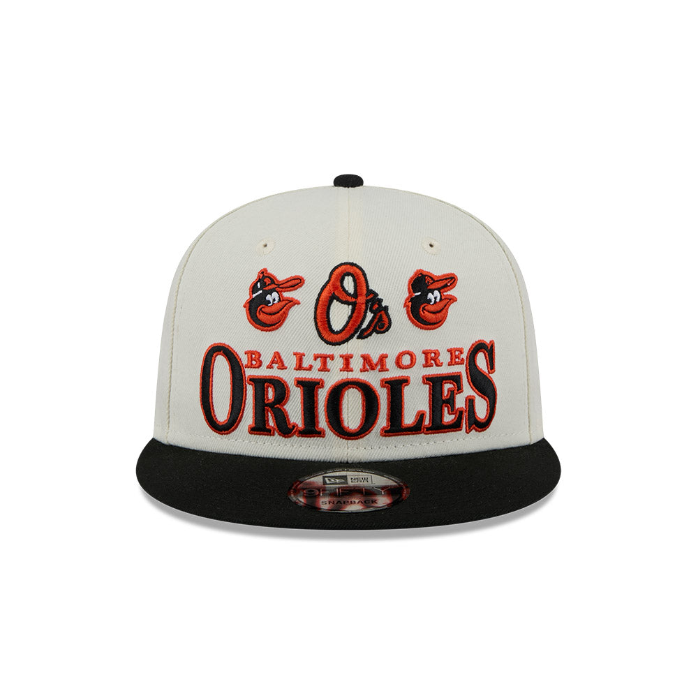 Balitmore Orioles New Era ARCHIVE 9Fifty Snapback Hat - Chrome/Black