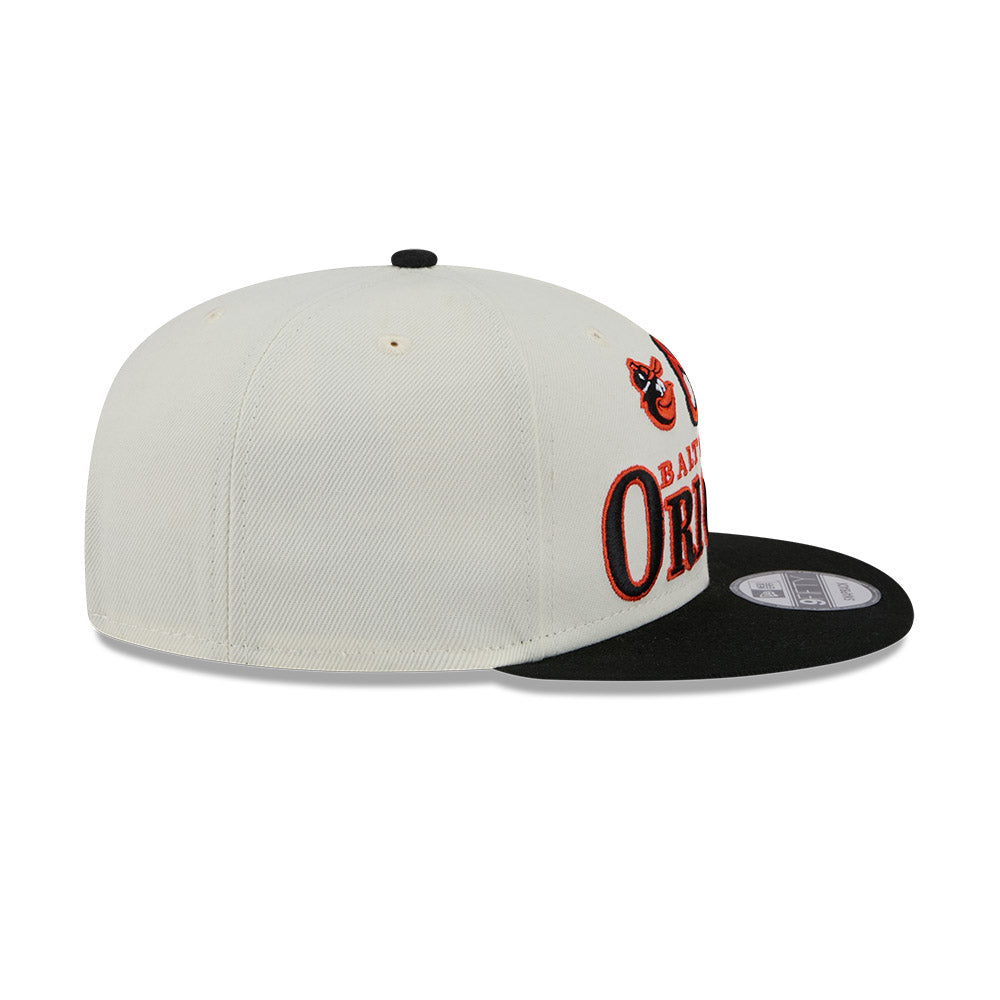 Balitmore Orioles New Era ARCHIVE 9Fifty Snapback Hat - Chrome/Black