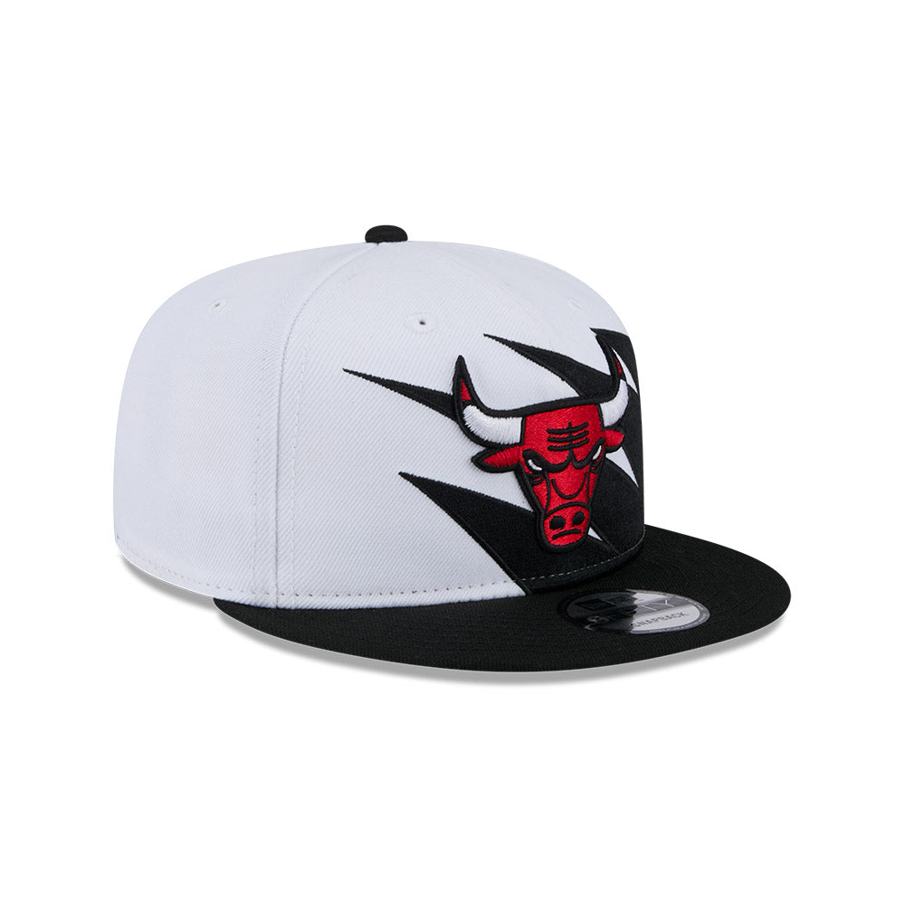 Chicago Bulls New Era JAGGED 9Fifty Snapback Hat - Black/Red