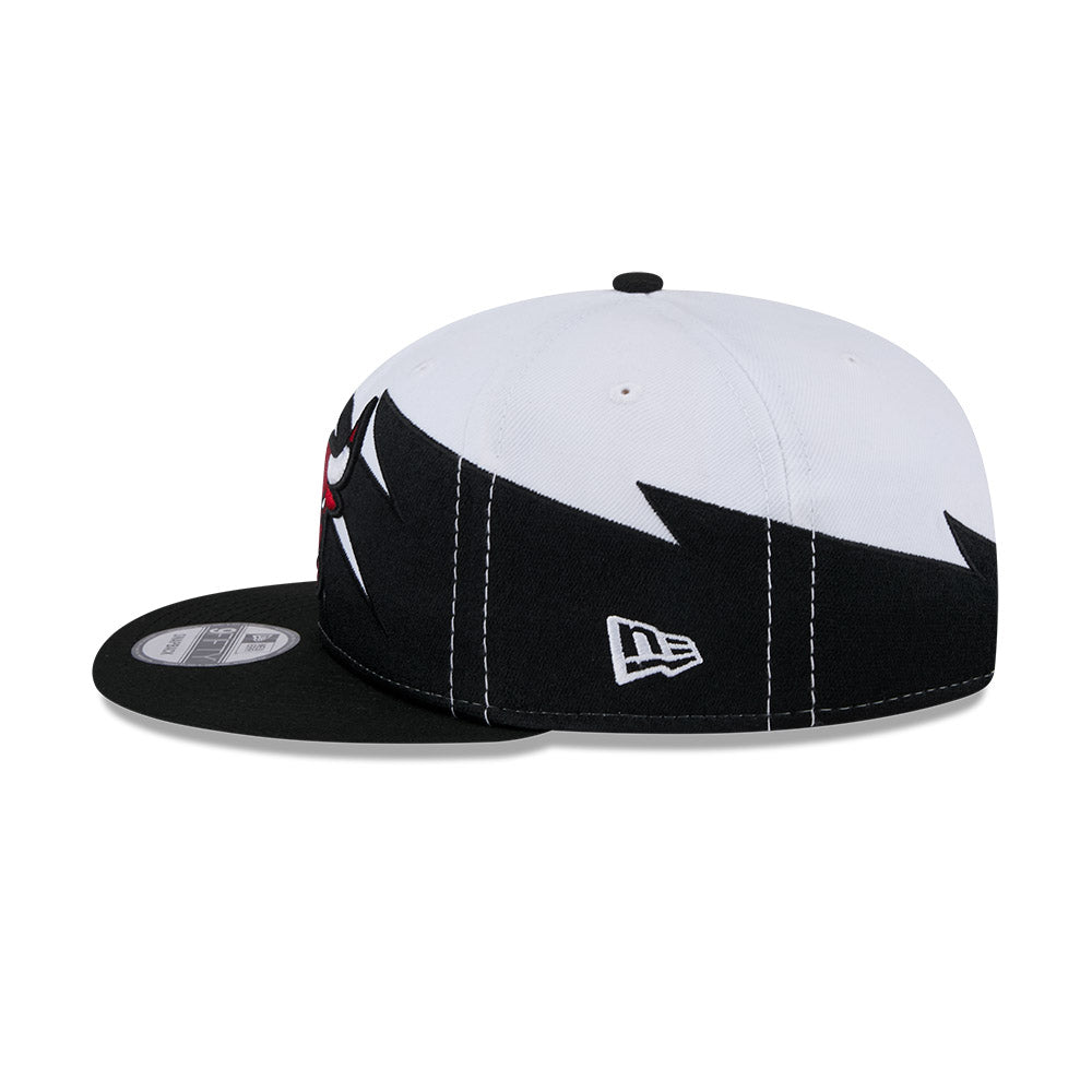 Chicago Bulls New Era JAGGED 9Fifty Snapback Hat - Black/Red