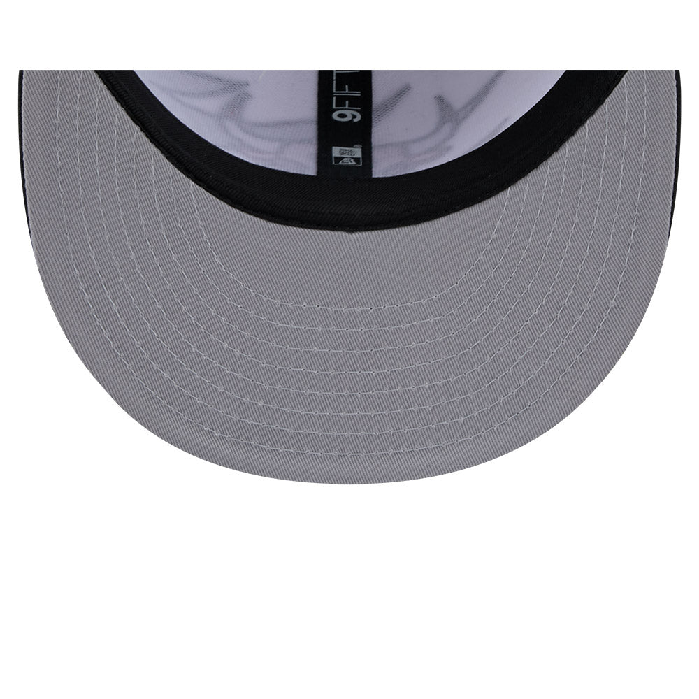 Chicago Bulls New Era JAGGED 9Fifty Snapback Hat - Black/Red