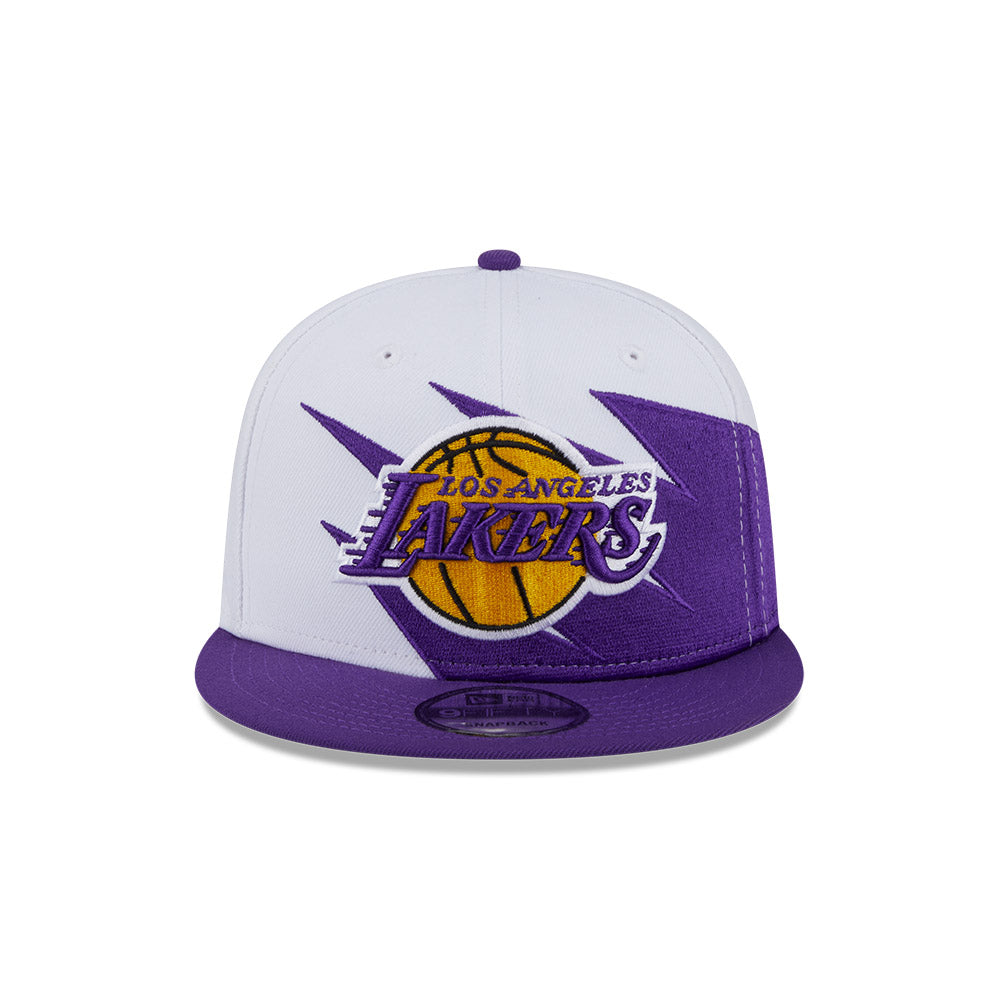 Los Angeles Lakers New Era JAGGED 9Fifty Snapback Hat = Purple/Yellow