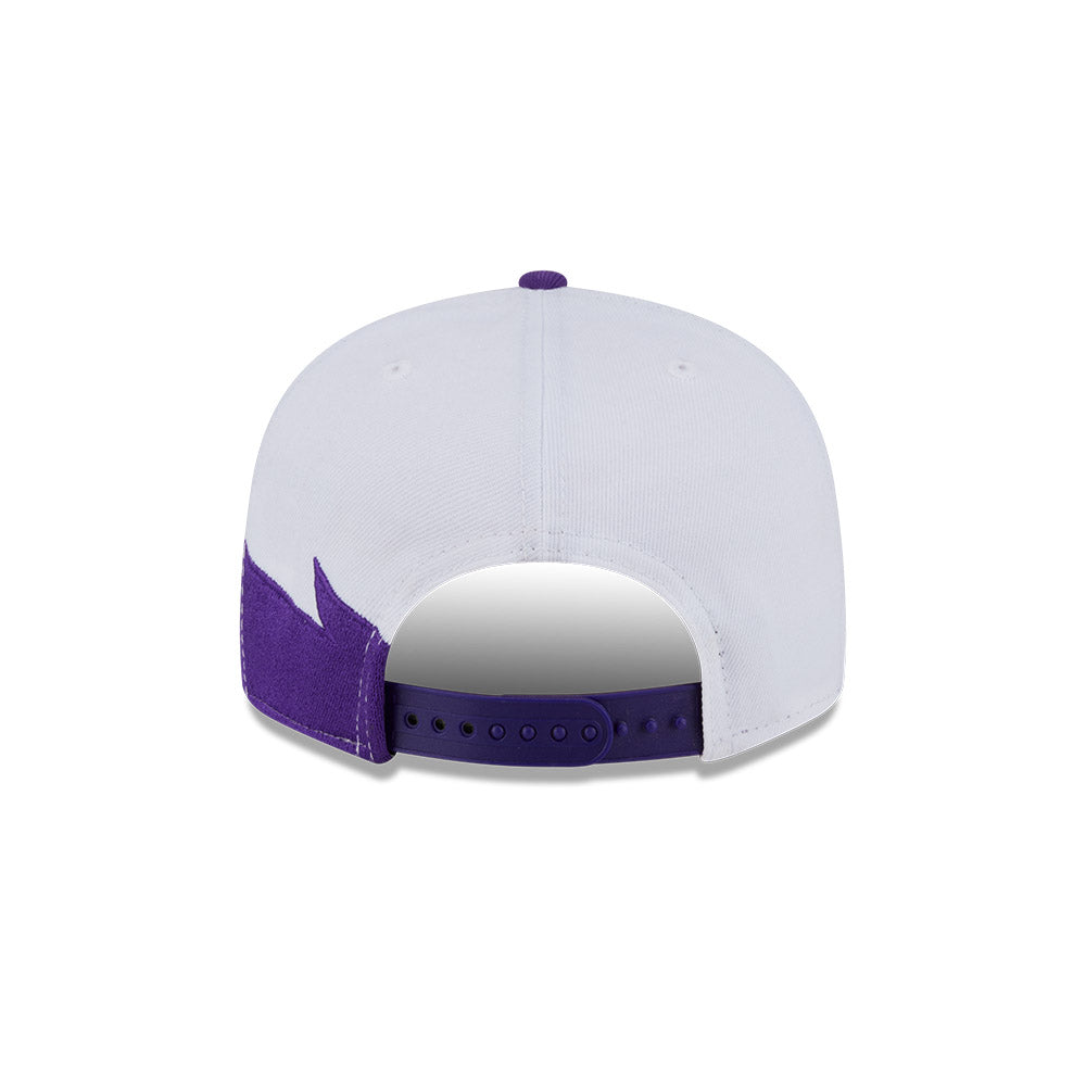 Los Angeles Lakers New Era JAGGED 9Fifty Snapback Hat = Purple/Yellow
