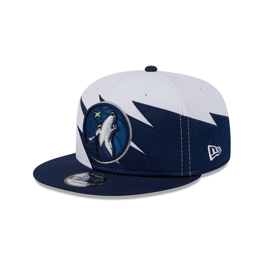 Minnesota Timberwolves New Era JAGGED 9Fifty Snapback Hat = Navy/Midnight Blue