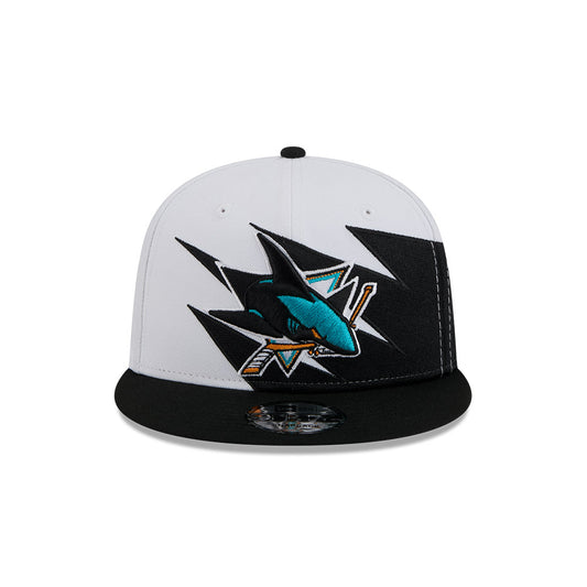San Jose Sharks New Era JAGGED 9Fifty Snapback Hat = Black/Teal