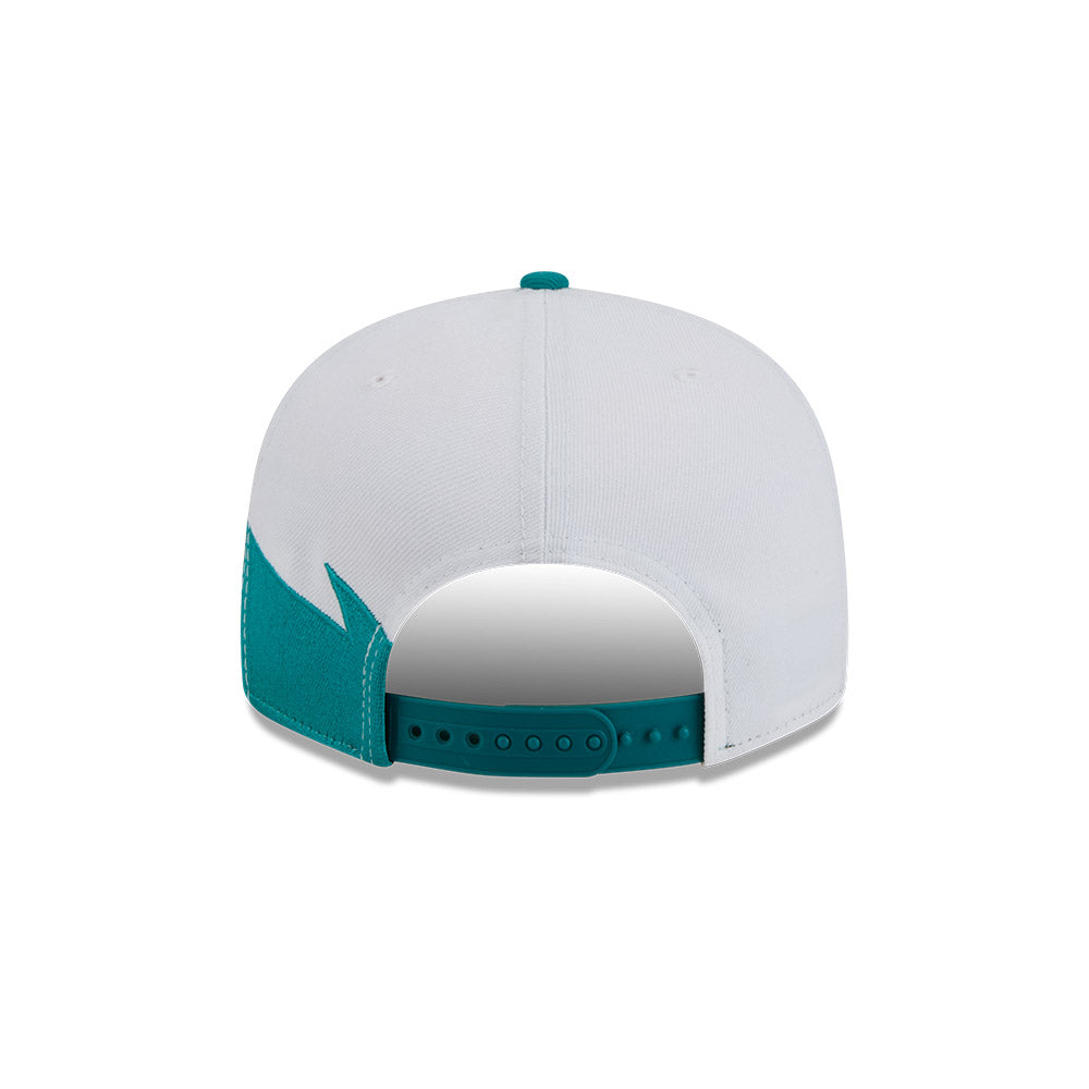 Miami Dolphins New Era JAGGED 9Fifty Snapback Hat = Aqua/Orange