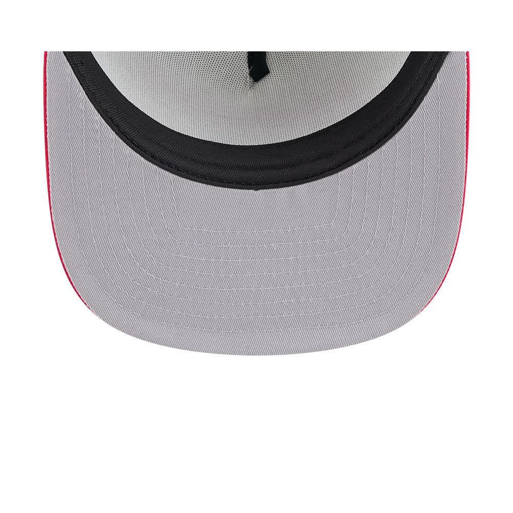 Washington Nationals New Era RETRO SCRIPT 9Fifty A-Frame Mesh Trucker Snapback Hat - Black/Red