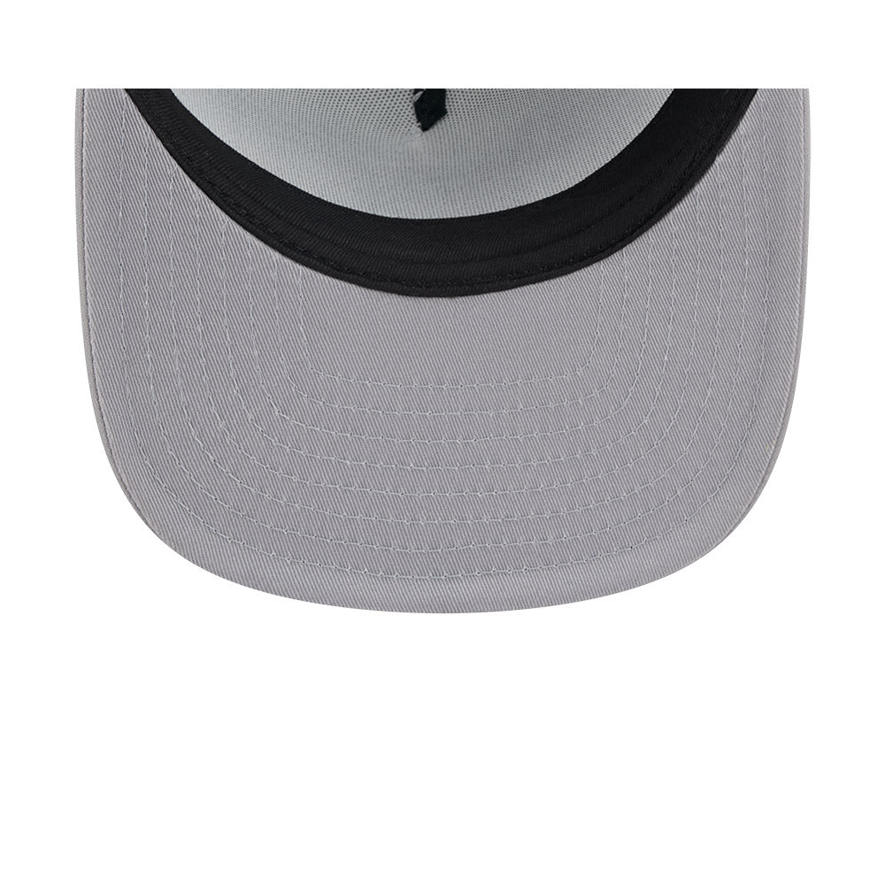 Toronto Blue Jays New Era RETRO SCRIPT 9Fifty A-Frame Mesh Trucker Snapback Hat - Blue/Gray