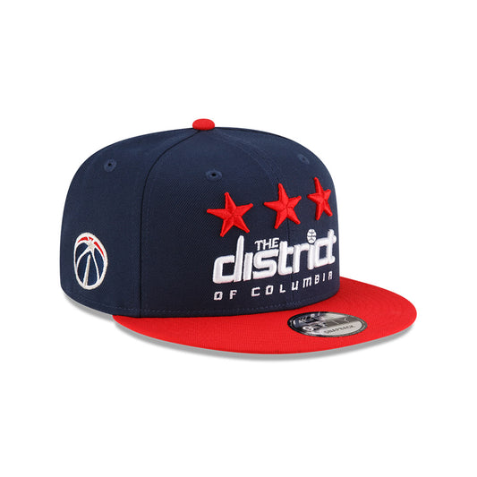 Washington Wizards New Era Jersey Hook Statement Edition 9FIFTY Snapback Hat - Navy/Red