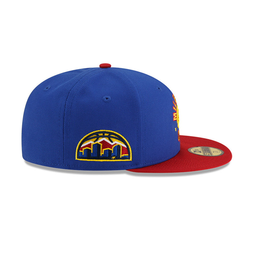 Denver Nuggets New Era Jersey Hook Statement Edition 59Fifty Fitted Hat - Blue/Red