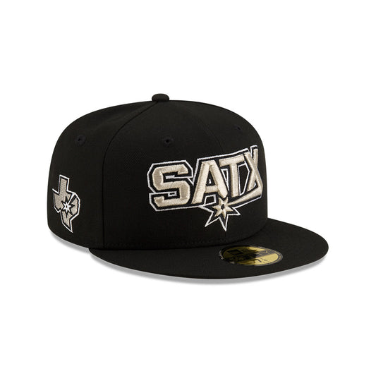 San Antonio Spurs New Era Jersey Hook Statement Edition 59Fifty Fitted Hat - Black